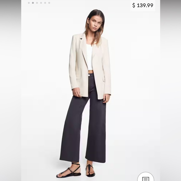 BNWT MANGO XS Linen Jacket - Picture 1 of 6
